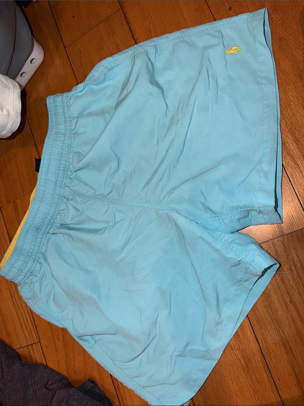 Polo by Ralph Lauren Light Blue Athletic Shorts with Yellow Pony